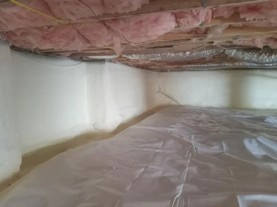 Crawl space encapsulation with closed-cell spray foam for Roof Maintenance in Draper