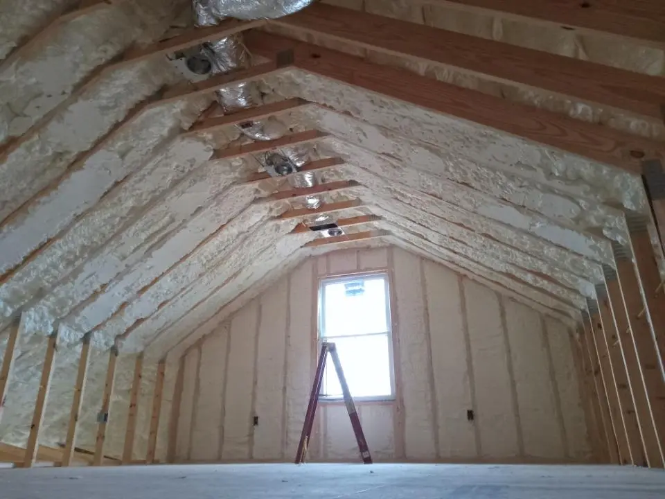 Spray foam roofing application for Crawl Space Insulation project in Draper